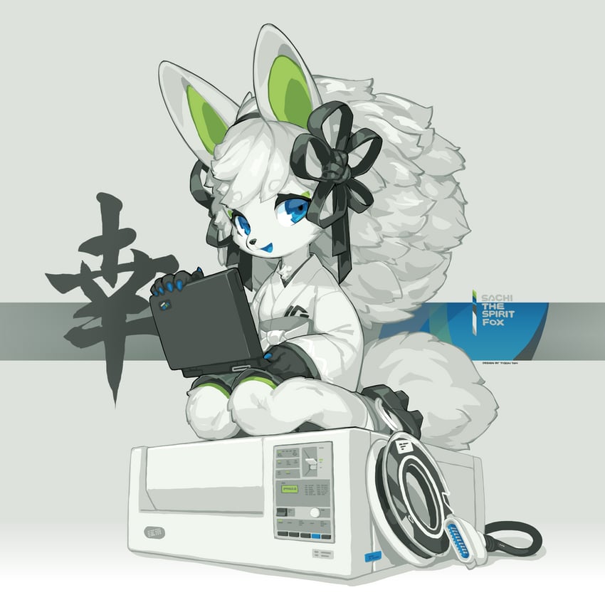 sachi the spirit fox (original and 1 more) drawn by tyson_tan