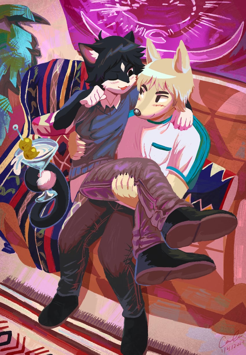 wallace wells and todd ingram (scott pilgrim and 1 more) drawn by faunsipaws