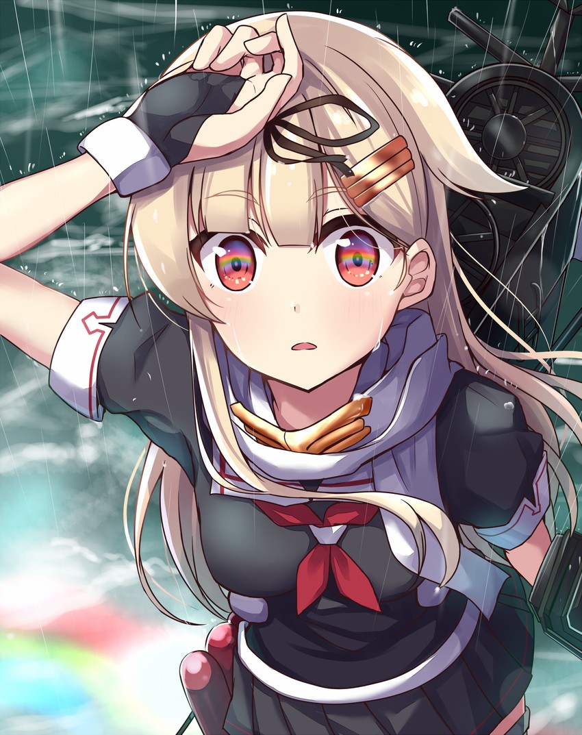 yuudachi and yuudachi kai ni (kantai collection) drawn by soramuko