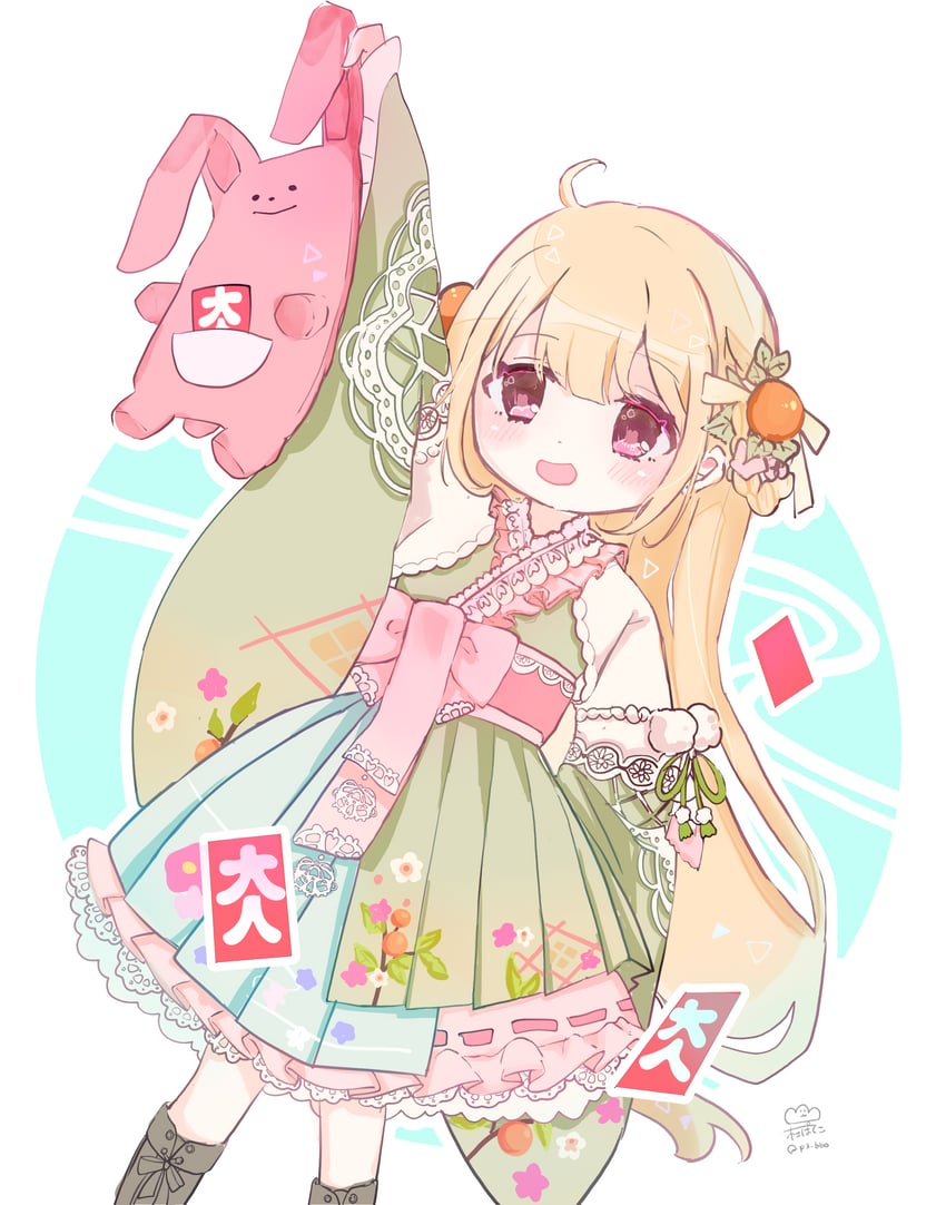 futaba anzu (idolmaster and 1 more) drawn by p3_bbo