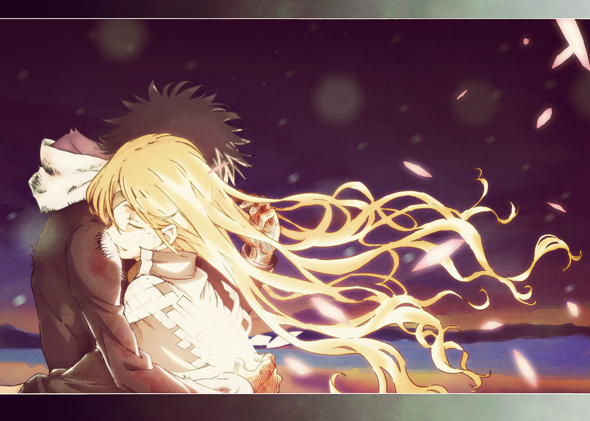 kamijou touma and othinus (toaru majutsu no index and 1 more) drawn by gazing_eye and haimura_kiyotaka