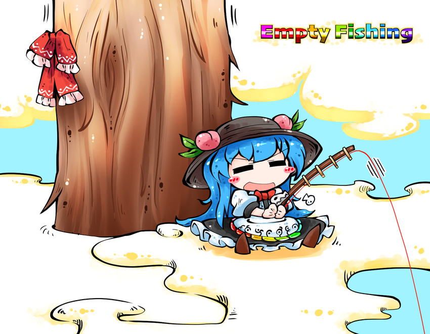 hakurei reimu and hinanawi tenshi (touhou) drawn by kashuu_(b-q)
