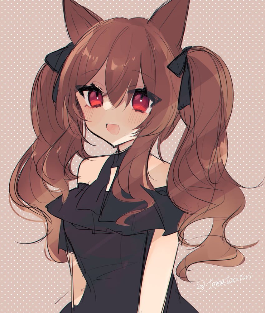 angelina (arknights and 1 more) drawn by tomatoritori