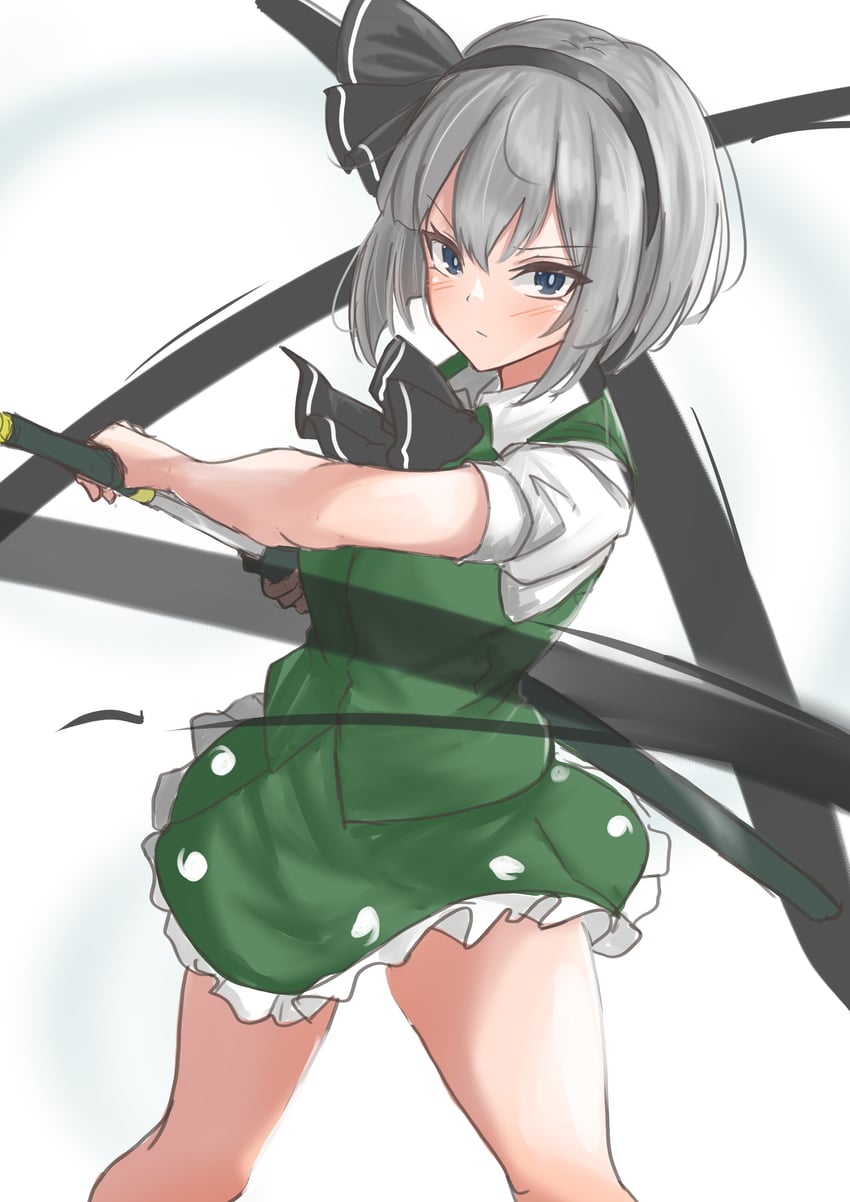 konpaku youmu (touhou and 1 more) drawn by kuraki