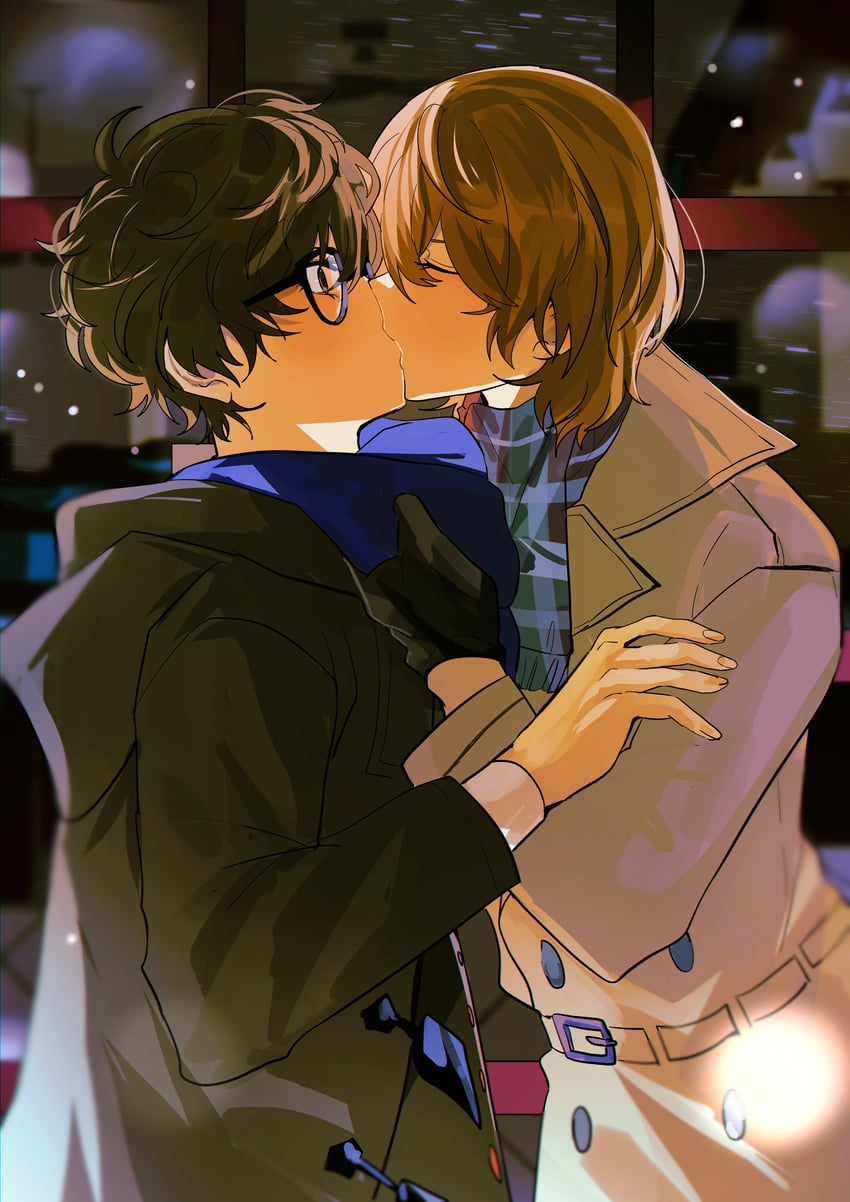 amamiya ren and akechi gorou (persona and 2 more) drawn by fsmaichobpeg0