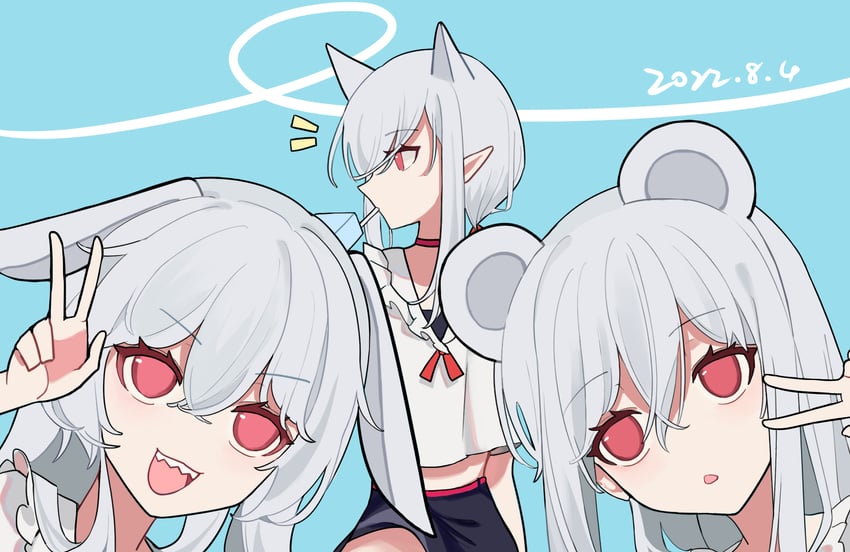 skadi, specter, and gladiia (arknights) drawn by cube_(cuberoot-of-e)