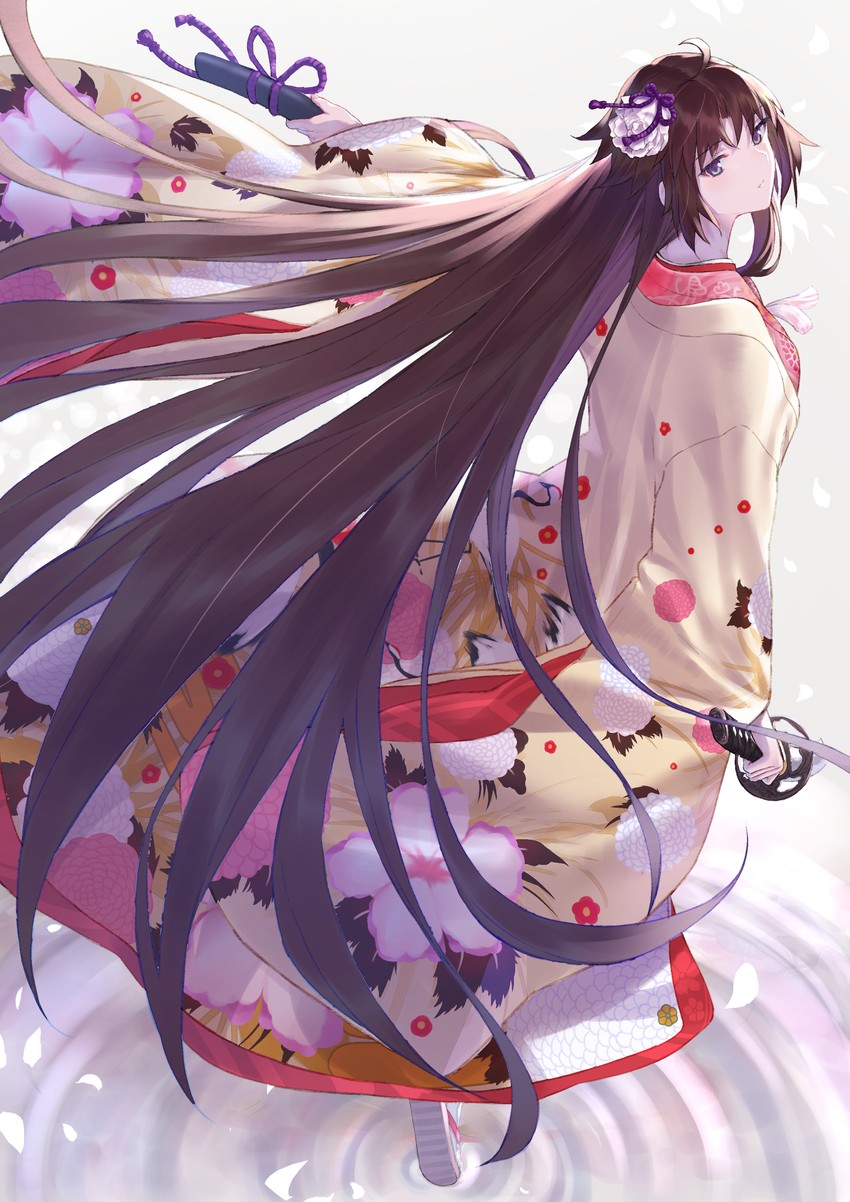 ryougi shiki and void shiki (fate and 2 more) drawn by takubon