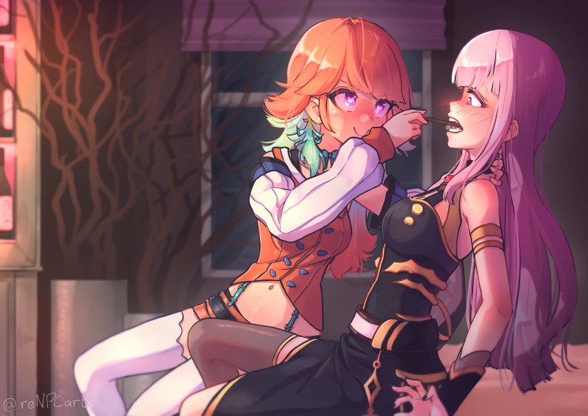 mori calliope and takanashi kiara (hololive and 3 more) drawn by kiirokuma