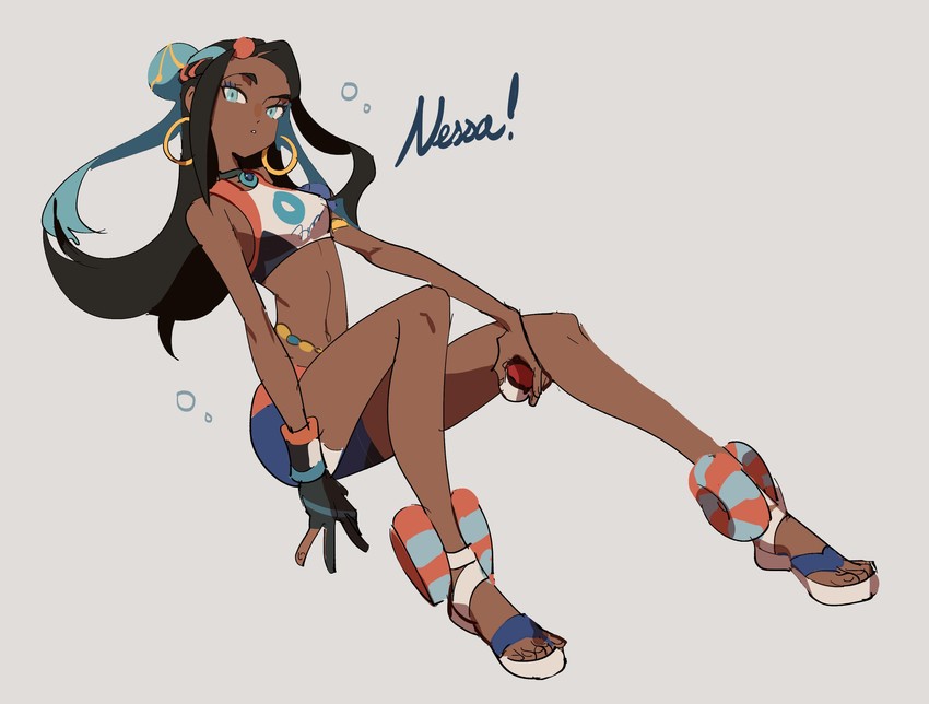 nessa (pokemon and 1 more) drawn by kendy_(revolocities)