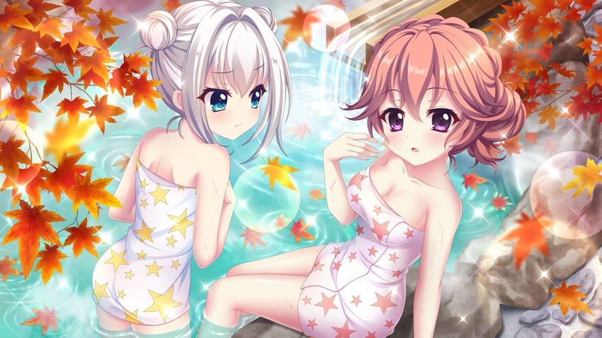 nishidate haku and haeno akari (re:stage!) drawn by izumi_tsubasu