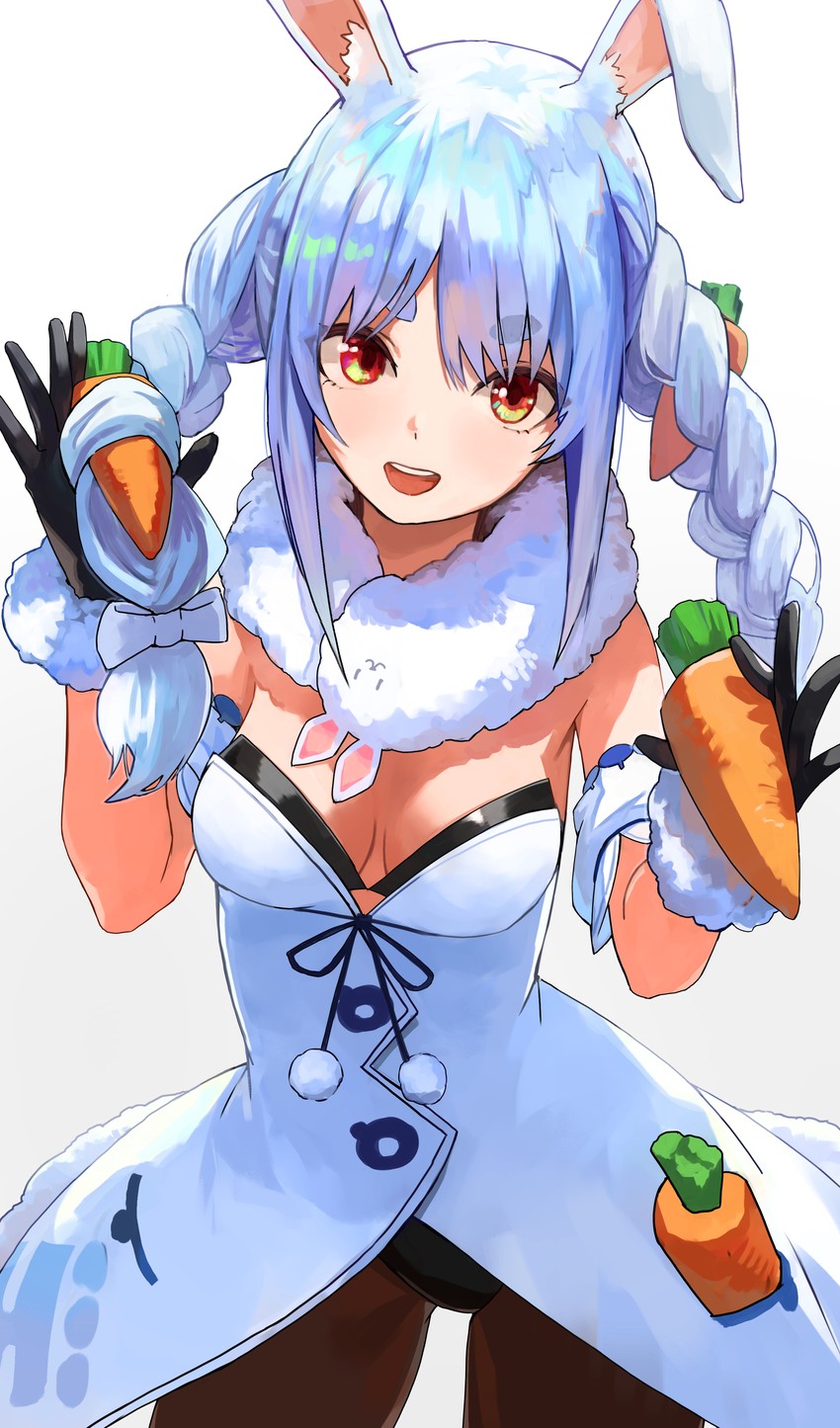 usada pekora and don-chan (hololive) drawn by karasuro