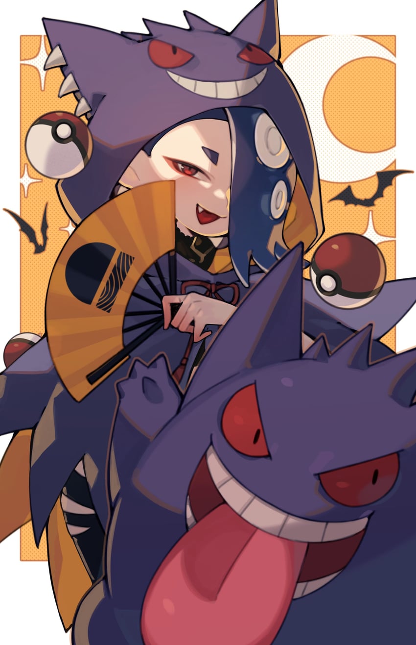 gengar and shiver (pokemon and 2 more) drawn by prat_rat