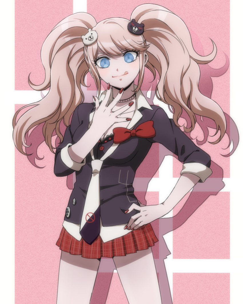 enoshima junko (danganronpa and 1 more) drawn by mosan