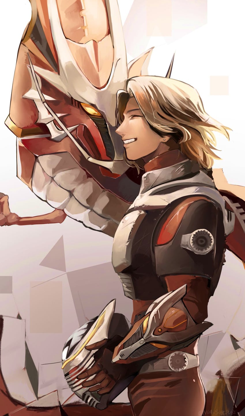 kamen rider ryuki, dragreder, and kido shinji (kamen rider and 1 more) drawn by yukimura821