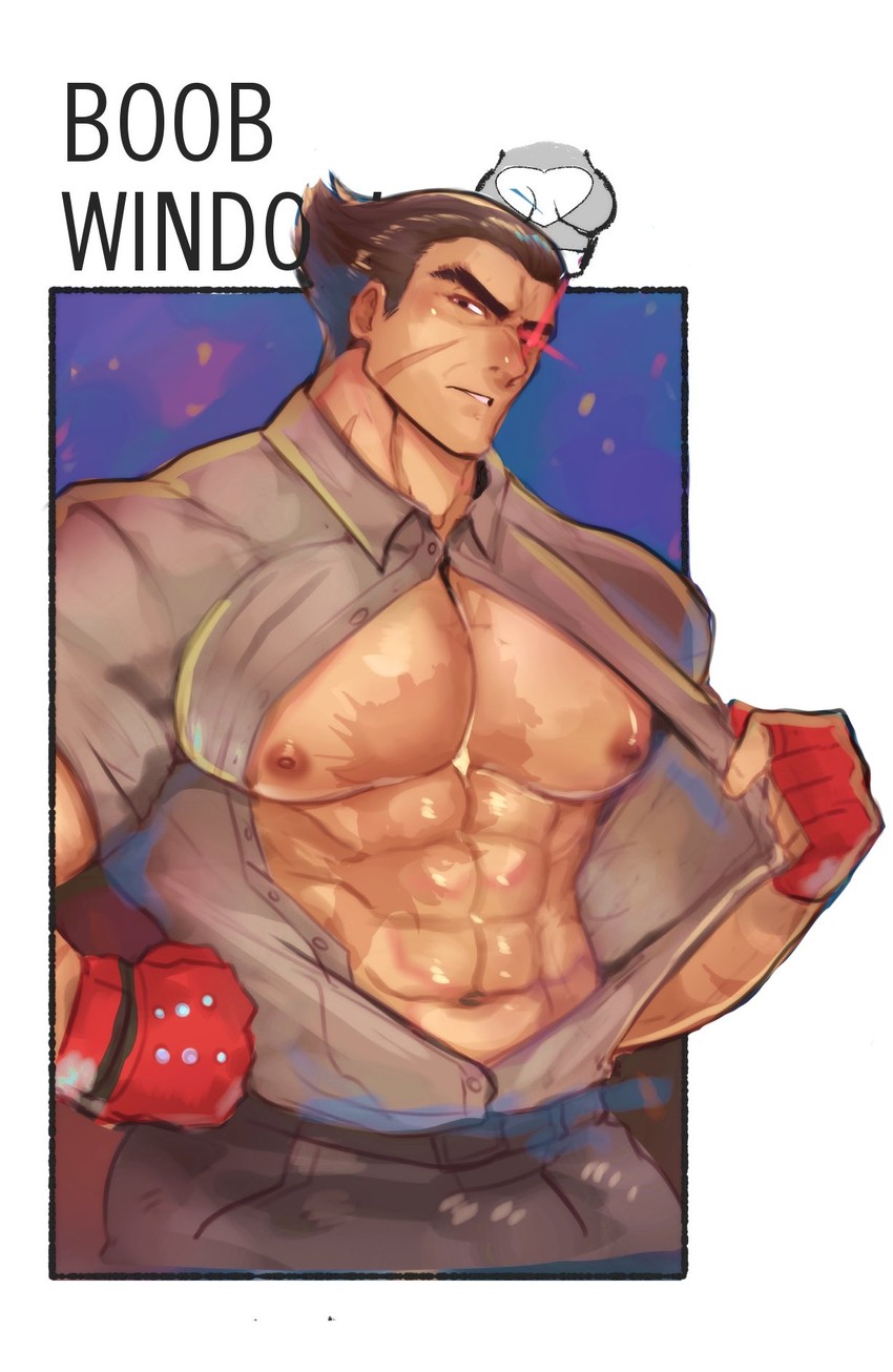 mishima kazuya (tekken and 1 more) drawn by robokeh