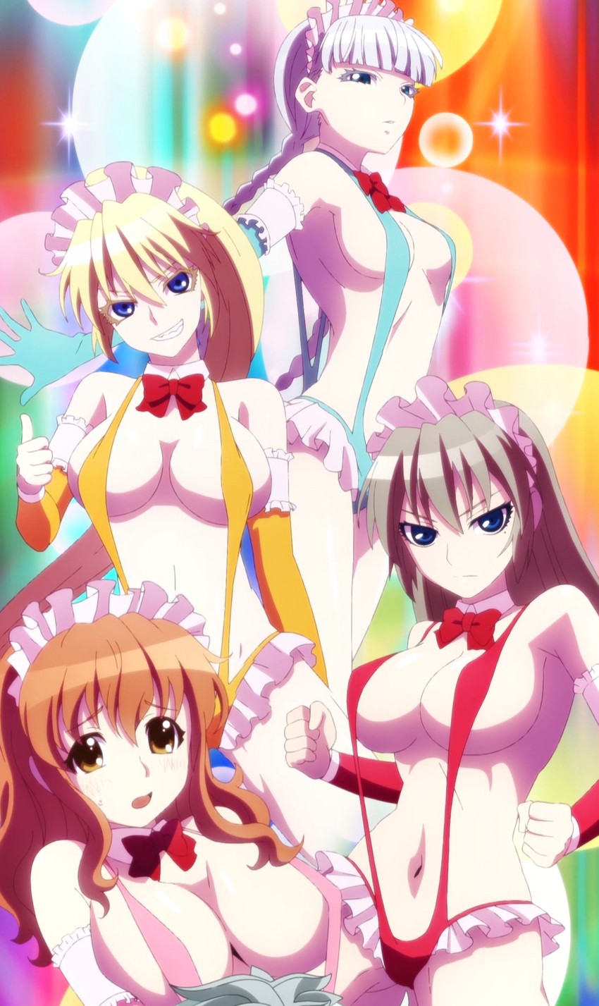 ootorii asuka, mugen kurumi, mia cyrus, and tamara volkova (mahou shoujo tokushusen asuka)