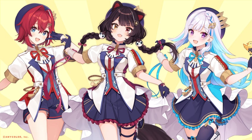 lize helesta, ange katrina, inui toko, and sebastian piyodore (nijisanji) drawn by shigure_ui