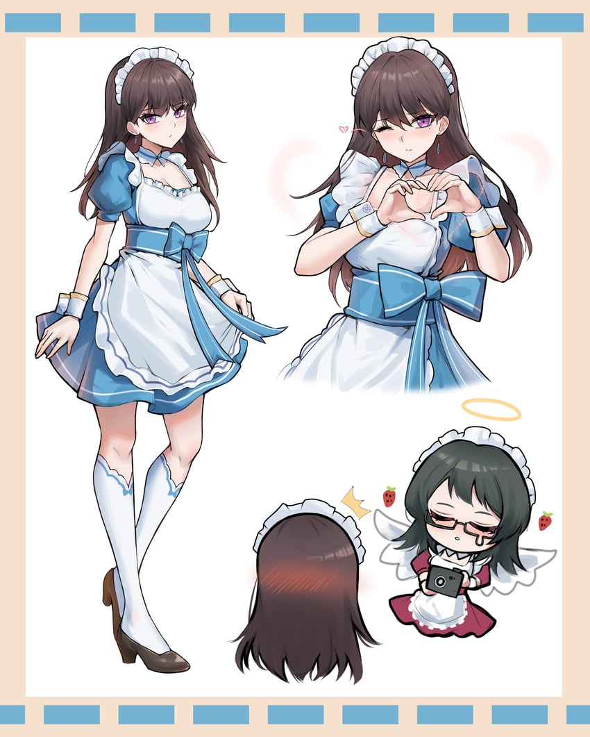 shiina taki and yahata umiri (bang dream! and 2 more) drawn by unique_(pixiv12704744)