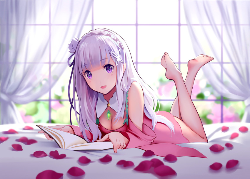 emilia (re:zero kara hajimeru isekai seikatsu) drawn by yin.
