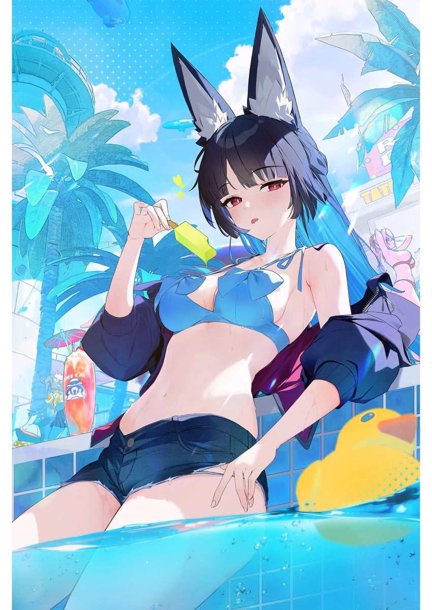 hoshimi miyabi, tsukishiro yanagi, and soukaku (zenless zone zero) drawn by yeon_bom