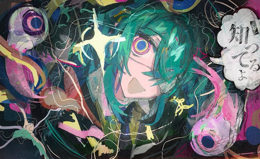 hatsune miku (vocaloid and 1 more) drawn by kaikojitsu