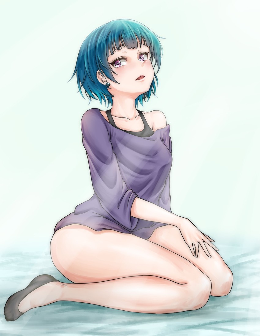 tsushima yoshiko (love live! and 1 more) drawn by rama_(yu-light8)