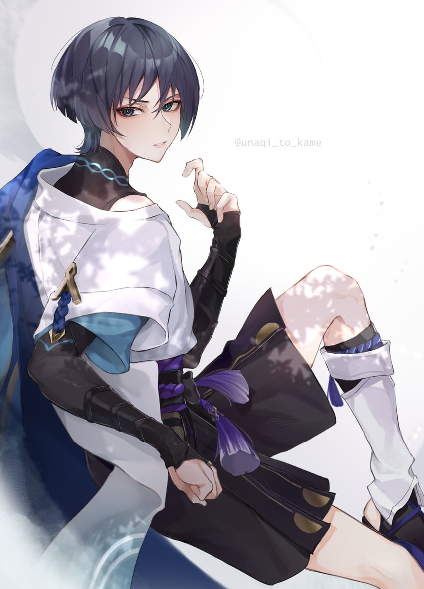 scaramouche and wanderer (genshin impact) drawn by unagi_to_kame