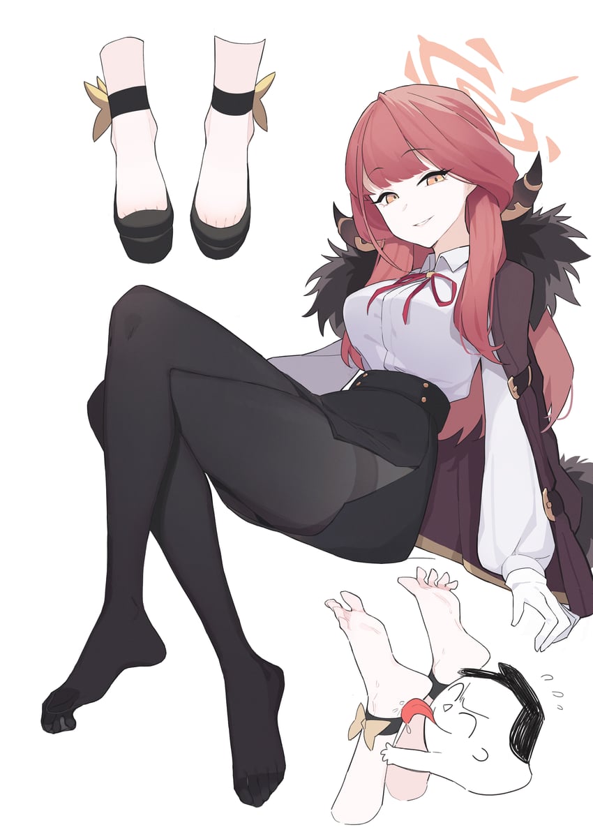 sensei, doodle sensei, and aru (blue archive) drawn by lan_mao_akko