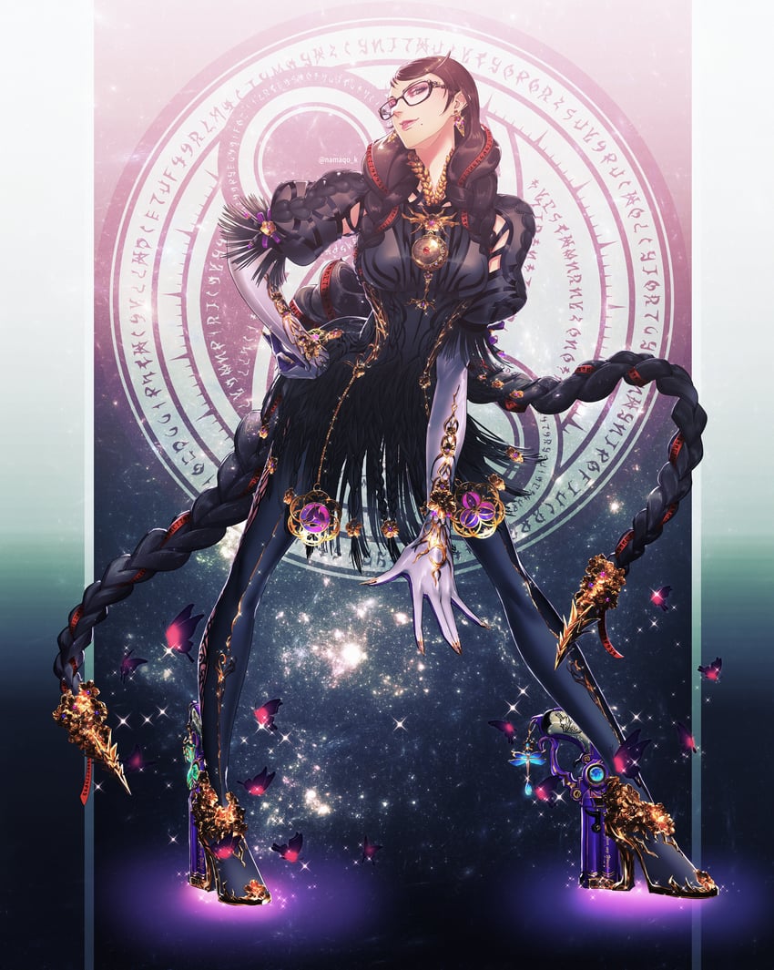 bayonetta (bayonetta and 1 more) drawn by kara_namako