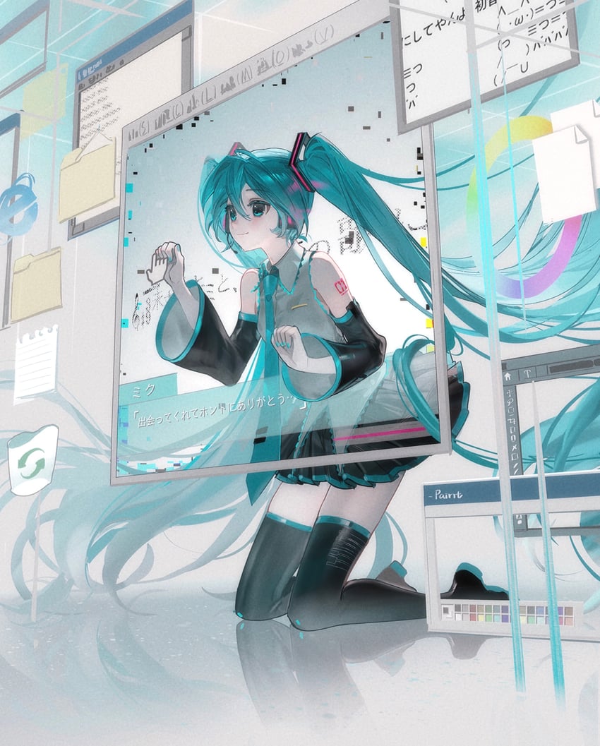 hatsune miku and bokoboko ni shiteyan yo (vocaloid and 6 more) drawn by rumoon