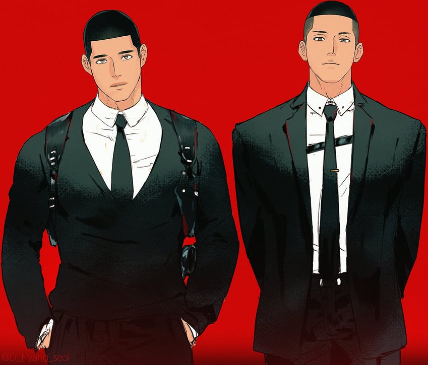 sawakita eiji and fukatsu kazunari (slam dunk) drawn by leeis_cool