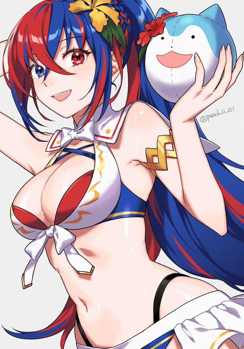 female alear and sommie (fire emblem and 2 more) drawn by shamu_(peach11_01)