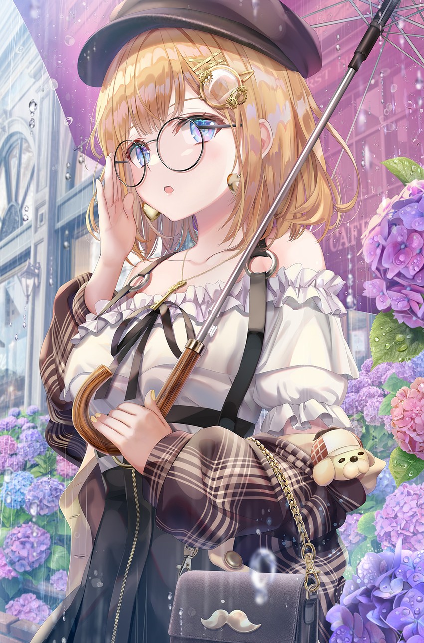 watson amelia and bubba (hololive and 1 more) drawn by torino_aqua