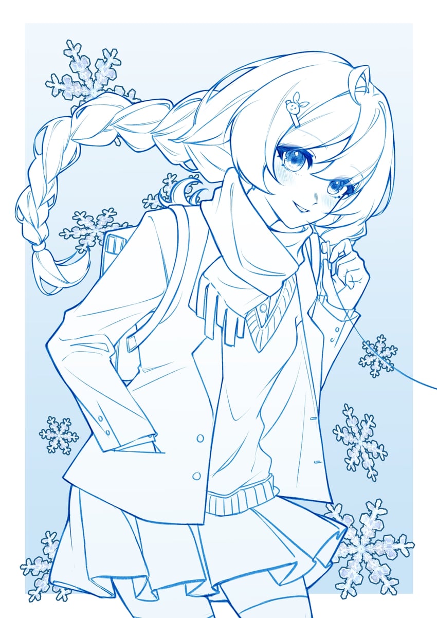 kiana kaslana and homu (honkai and 1 more) drawn by okudasai