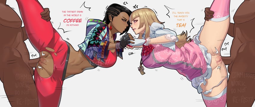 lili and azucena milagros ortiz castillo (tekken and 1 more) drawn by skullworms