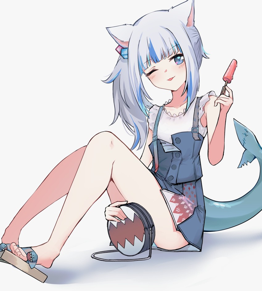 gawr gura (hololive and 1 more) drawn by lyrinne