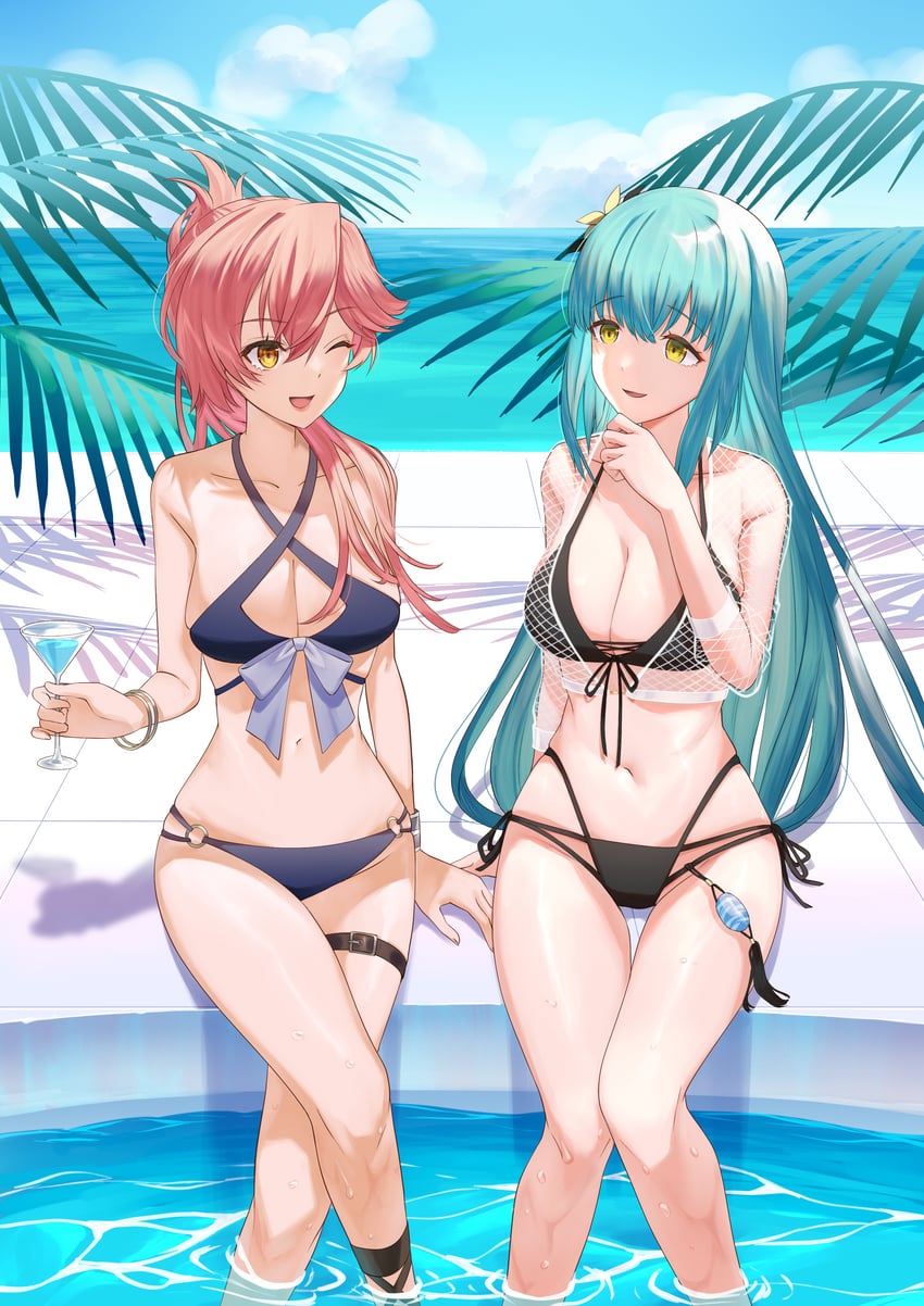 sara valestein and risette twinings (eiyuu densetsu and 4 more) drawn by hoshikani