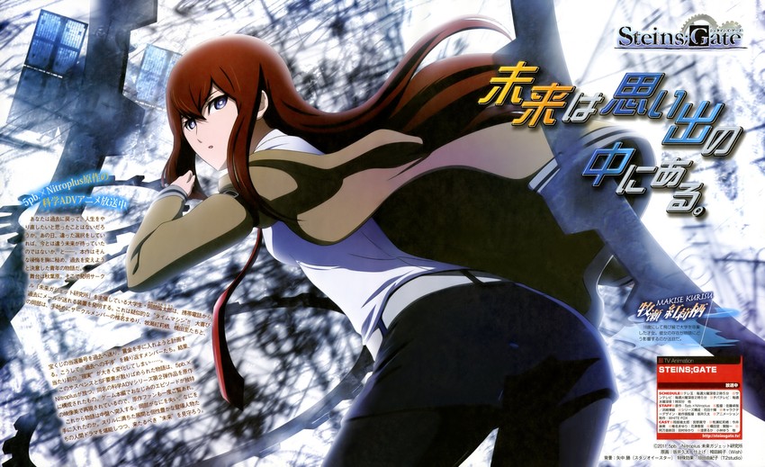 makise kurisu (steins;gate and 1 more) drawn by sakai_kyuuta