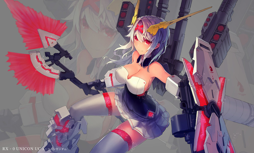 unicorn gundam and full armor unicorn gundam (gundam and 1 more) drawn by felix_(felix901123)