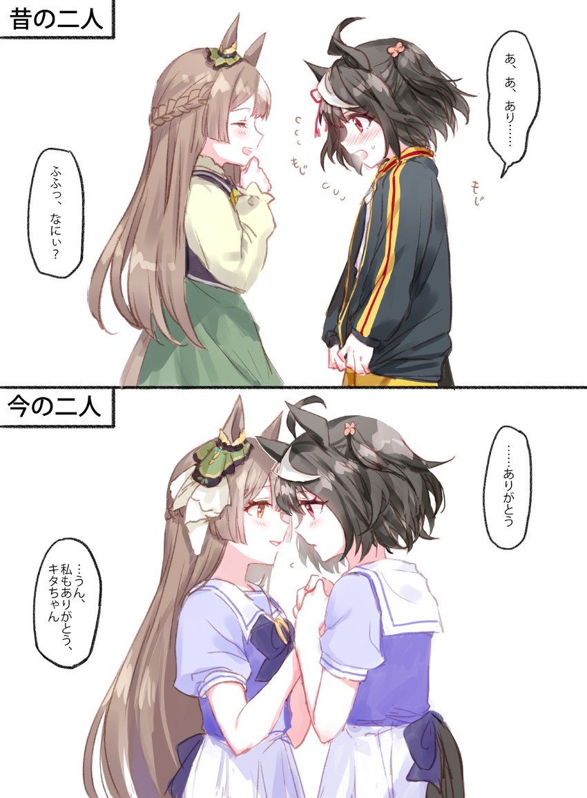 satono diamond and kitasan black (umamusume) drawn by romi_(346_ura)