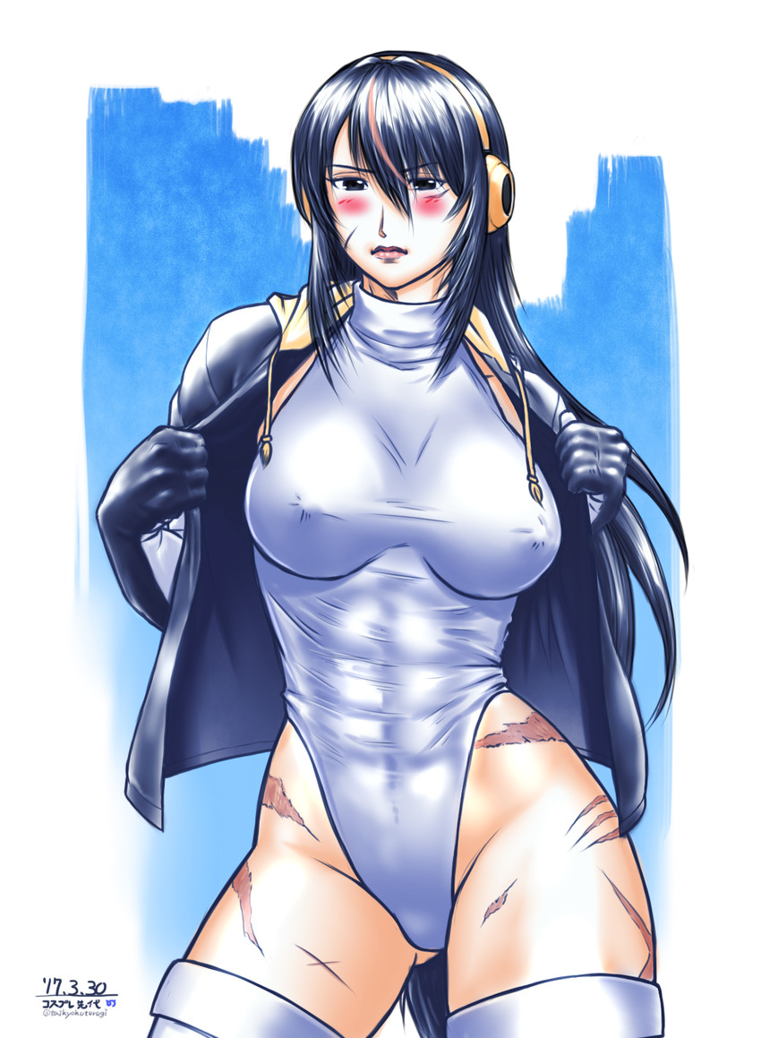 sendai hakurei no miko and emperor penguin (original and 3 more) drawn by taikyoku_tsurugi