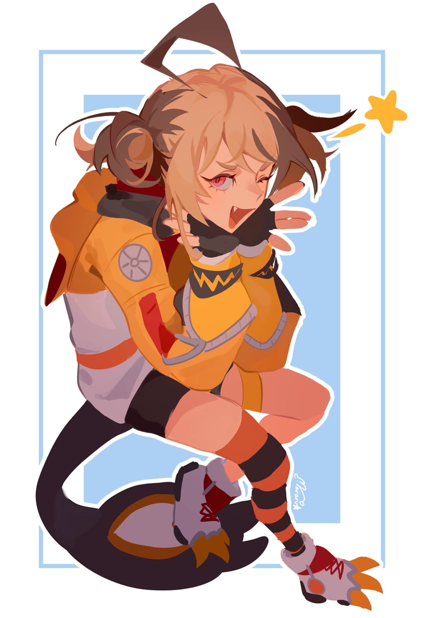 gigi murin (hololive and 1 more) drawn by mararu