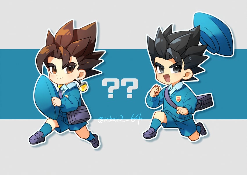 gogeta, pan, and vegetto (dragon ball and 3 more) drawn by gamubanku