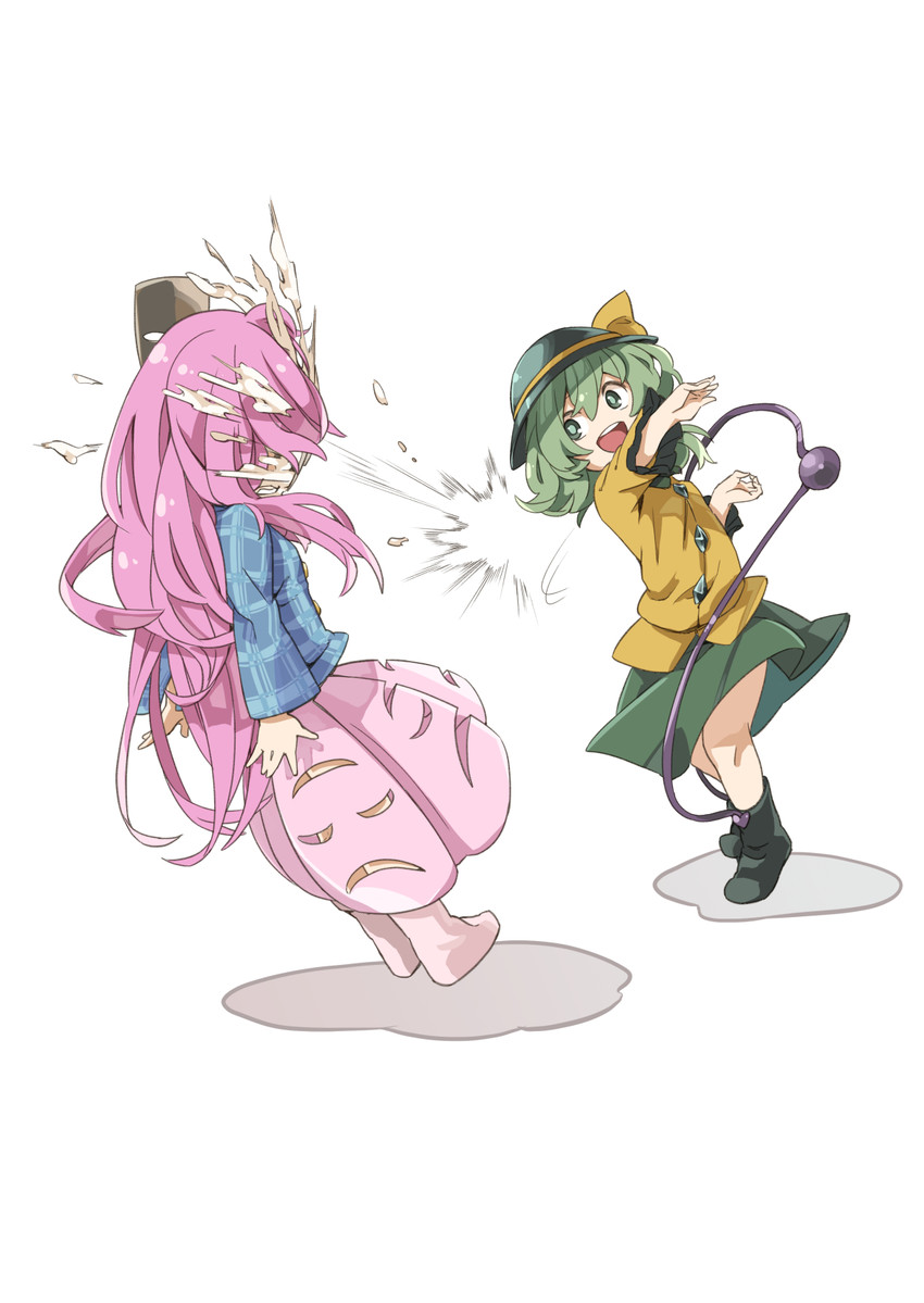 komeiji koishi and hata no kokoro (touhou) drawn by muchi_maro