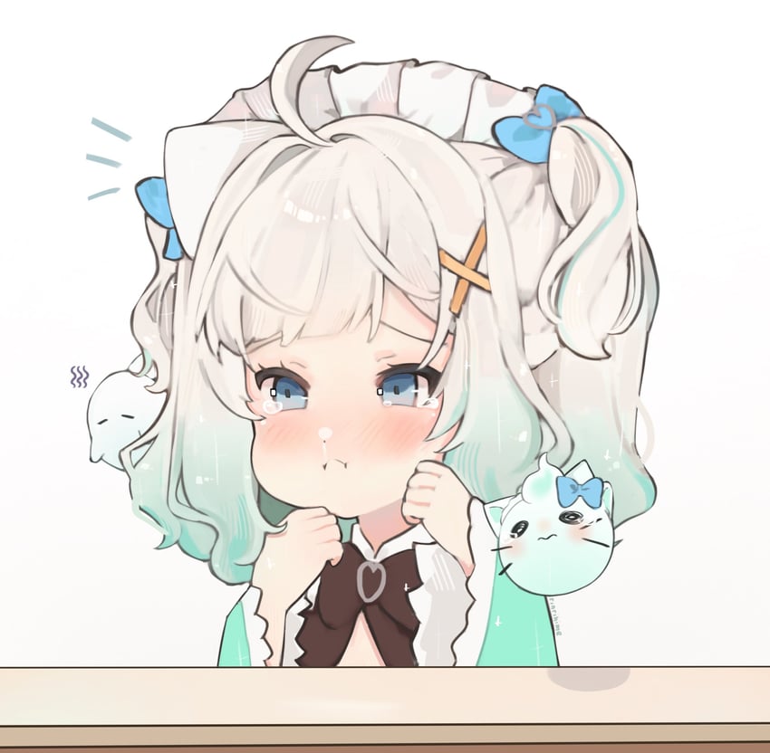 mint fantome and wisps (indie virtual youtuber) drawn by rinrihime