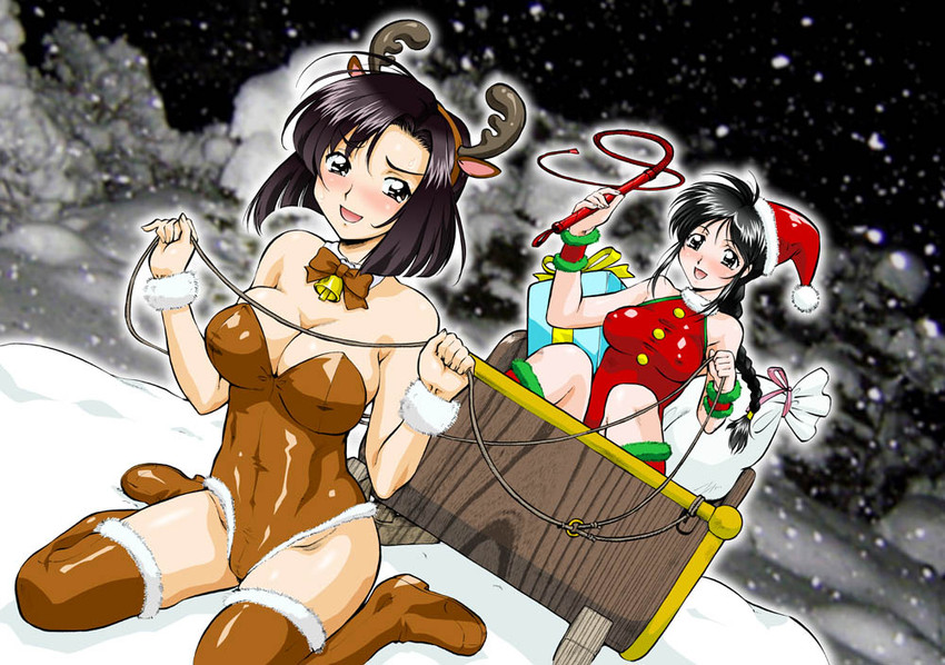 tsujimoto natsumi and kobayakawa miyuki (taiho shichauzo) drawn by mutsuya