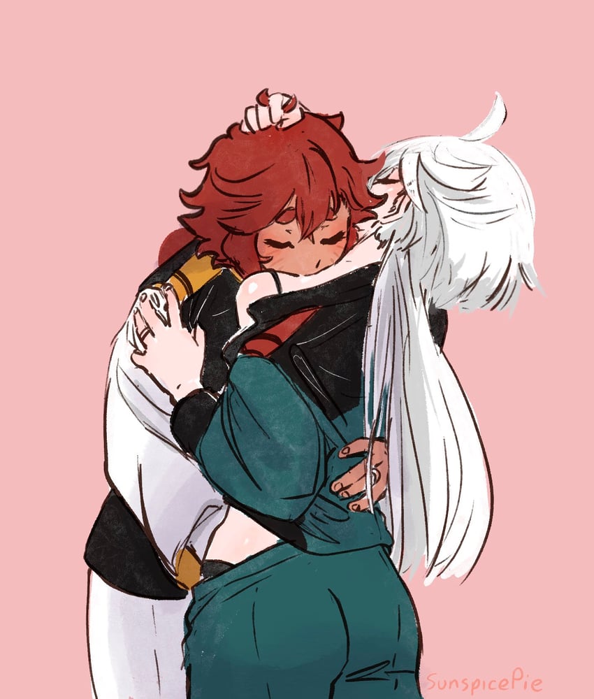 suletta mercury and miorine rembran (gundam and 1 more) drawn by sunspicepie