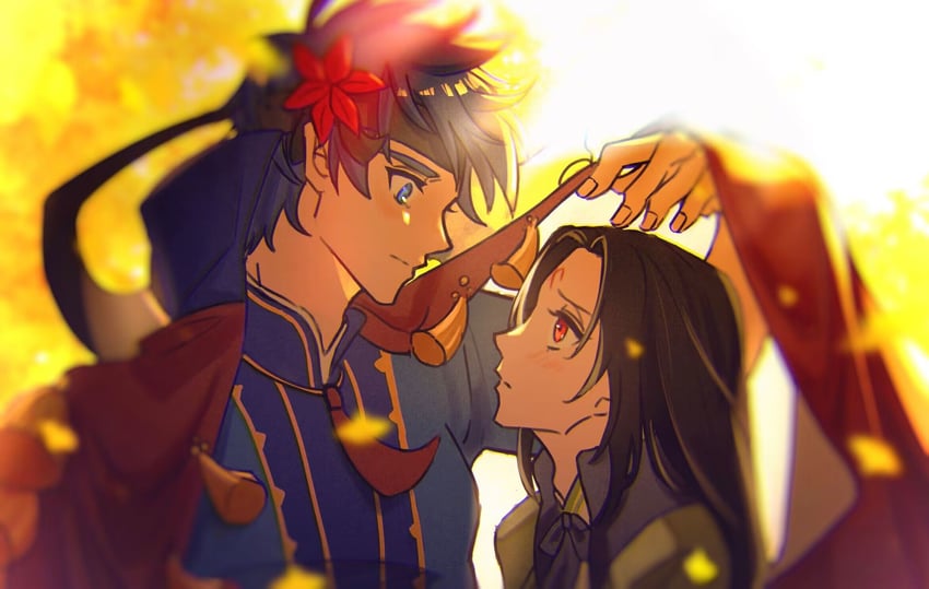 ike and soren (fire emblem and 2 more) drawn by iki_516