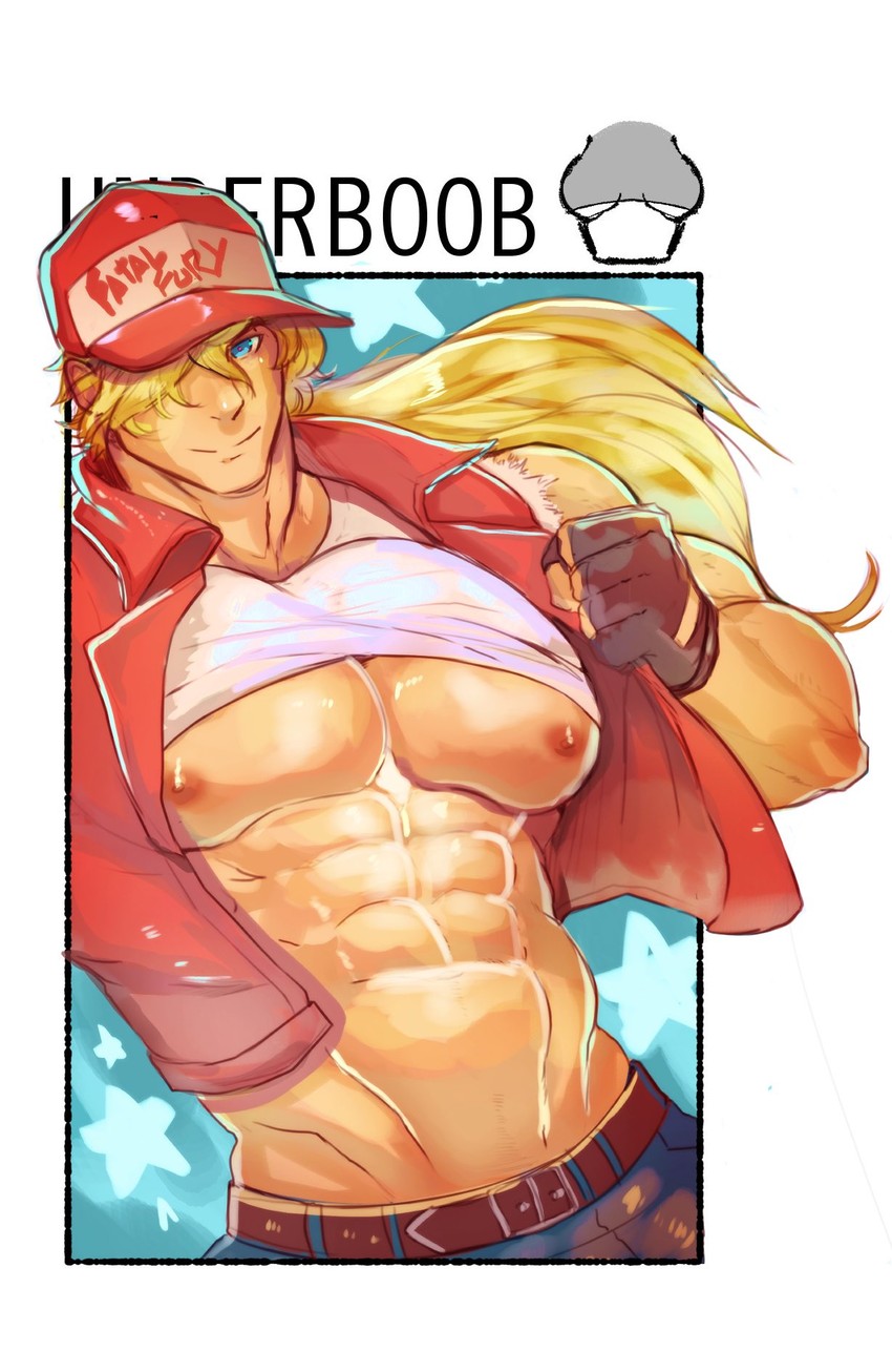 terry bogard (the king of fighters and 2 more) drawn by robokeh
