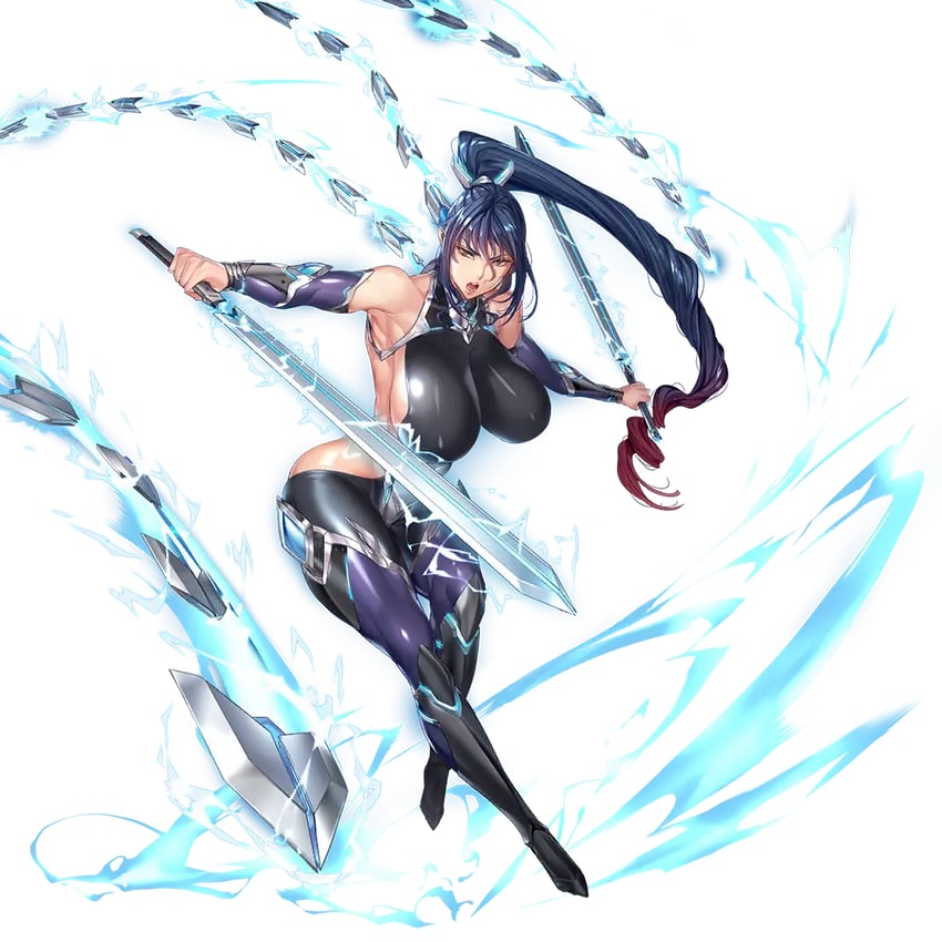 uehara rin (taimanin and 2 more) drawn by fei_(maidoll)